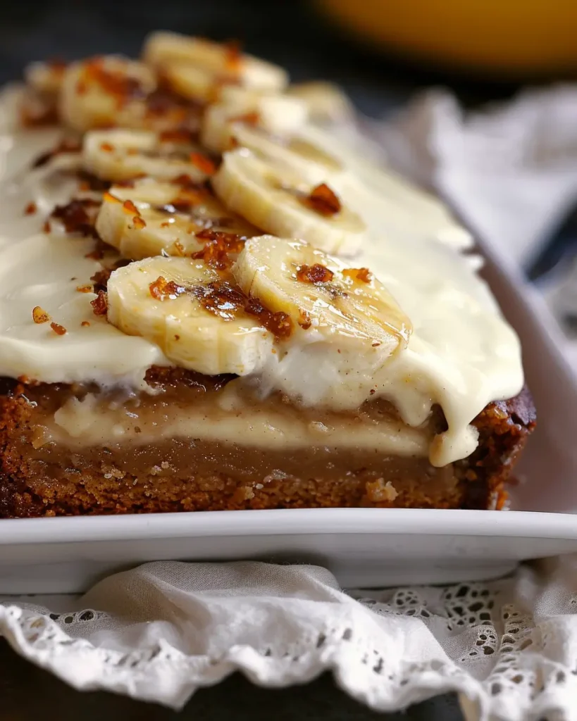 Gâteau au pain à la banane avec glaçage au fromage à la crème
