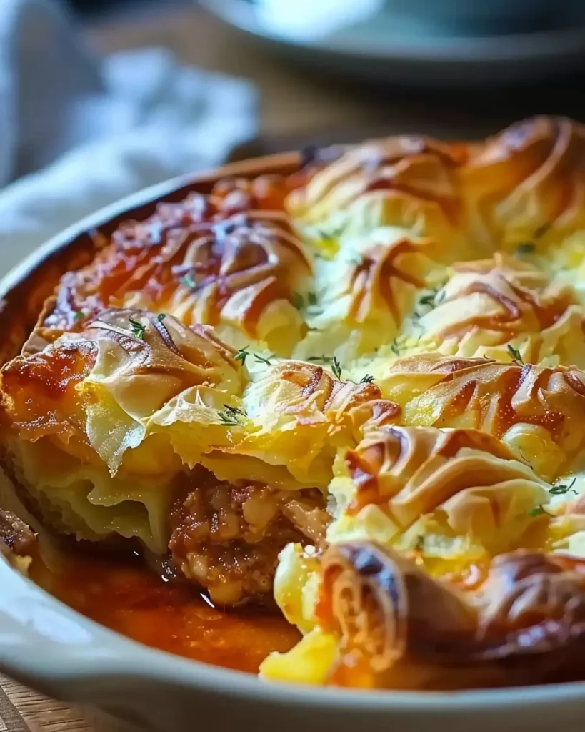 Casserole de choux farcis