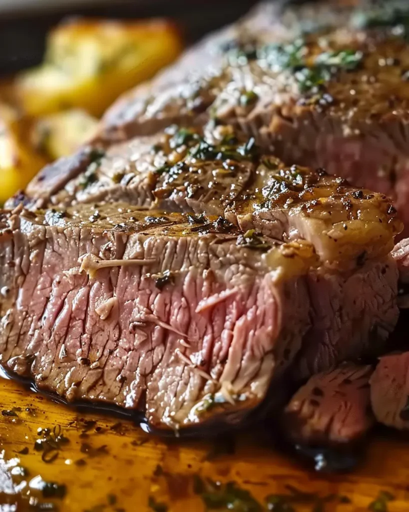 Rôti de bœuf à l'ail et au beurre en mijoteuse