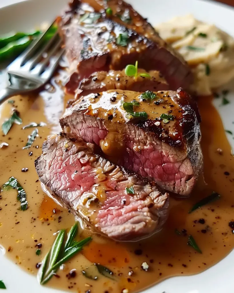 Filet de bœuf rôti sauce érable-moutarde de Dijon