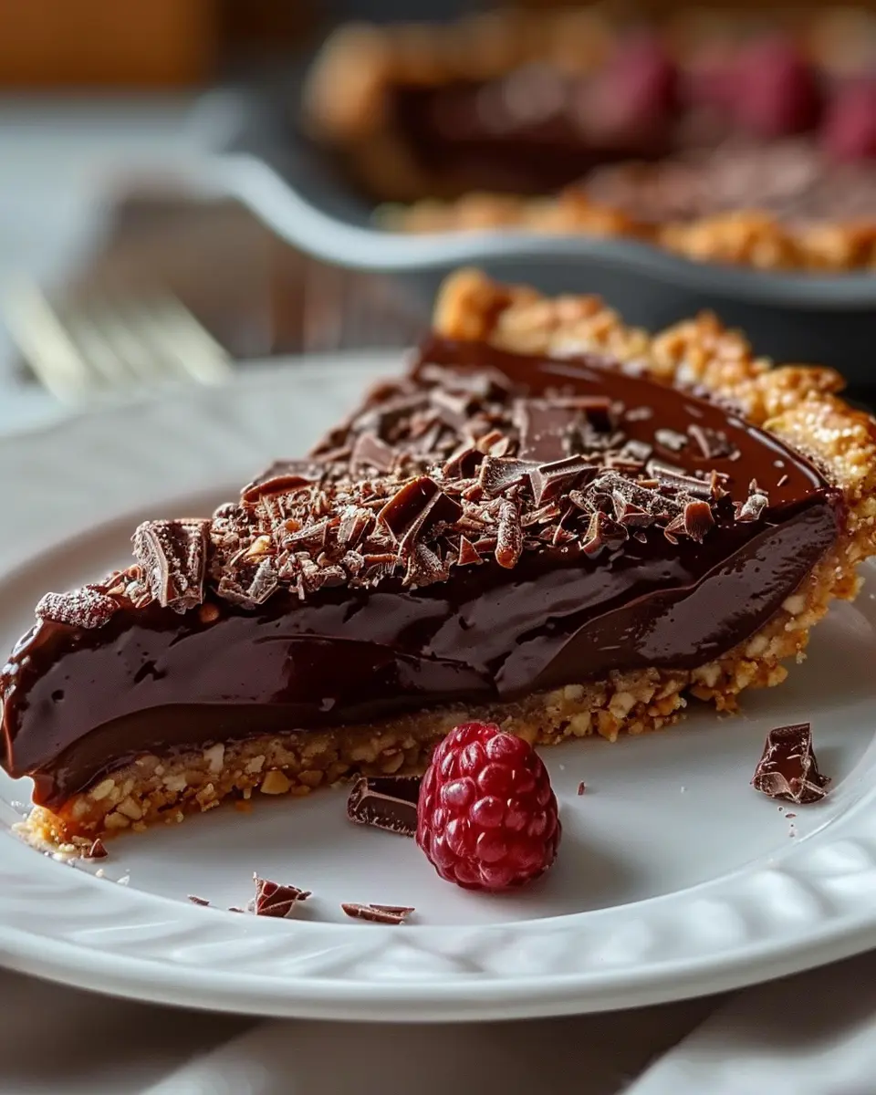 Tarte allemande au chocolat sans cuisson