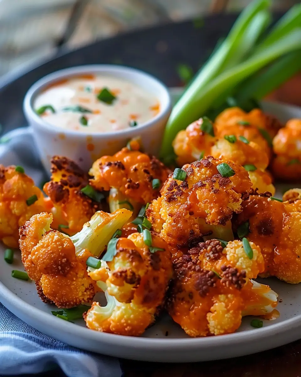 Crispy Buffalo Cauliflower Bites