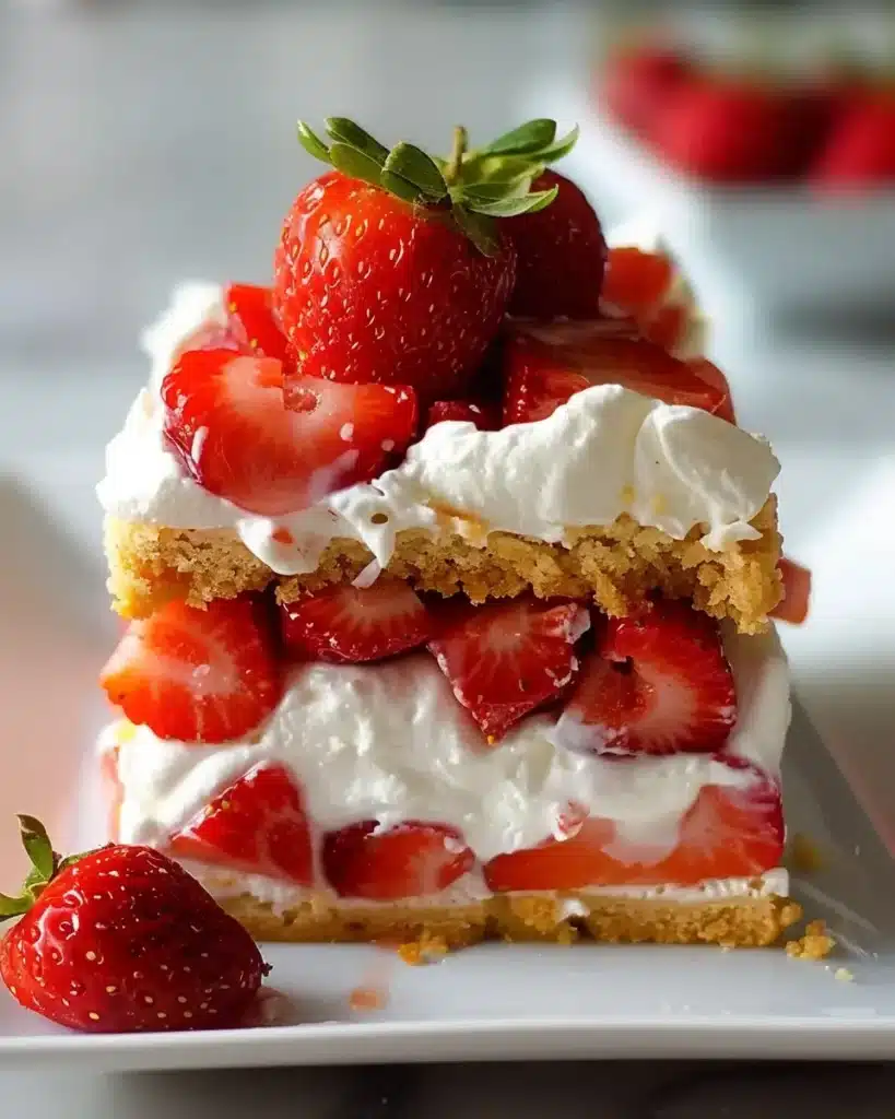 No-Bake Strawberry Shortcake Dessert