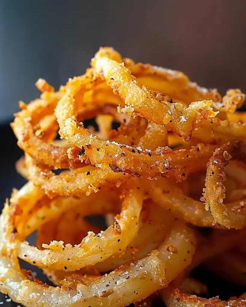 Oignons frits croustillants