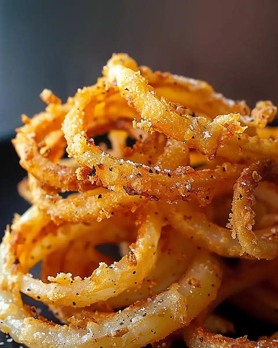 Oignons frits croustillants