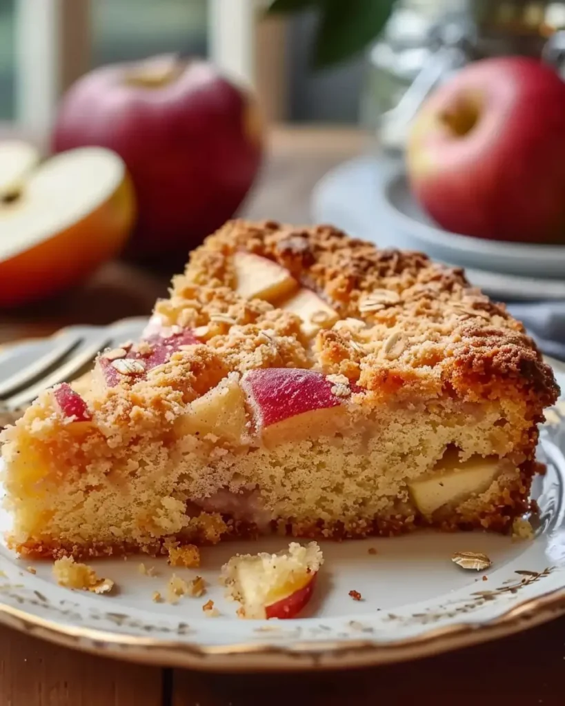 Diet Oat and Apple Cake