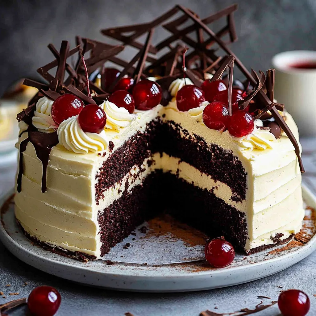 gâteau chocolat cerise sans kirsch