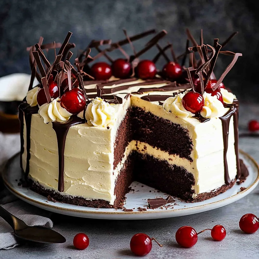 gâteau aux cerises sans alcool