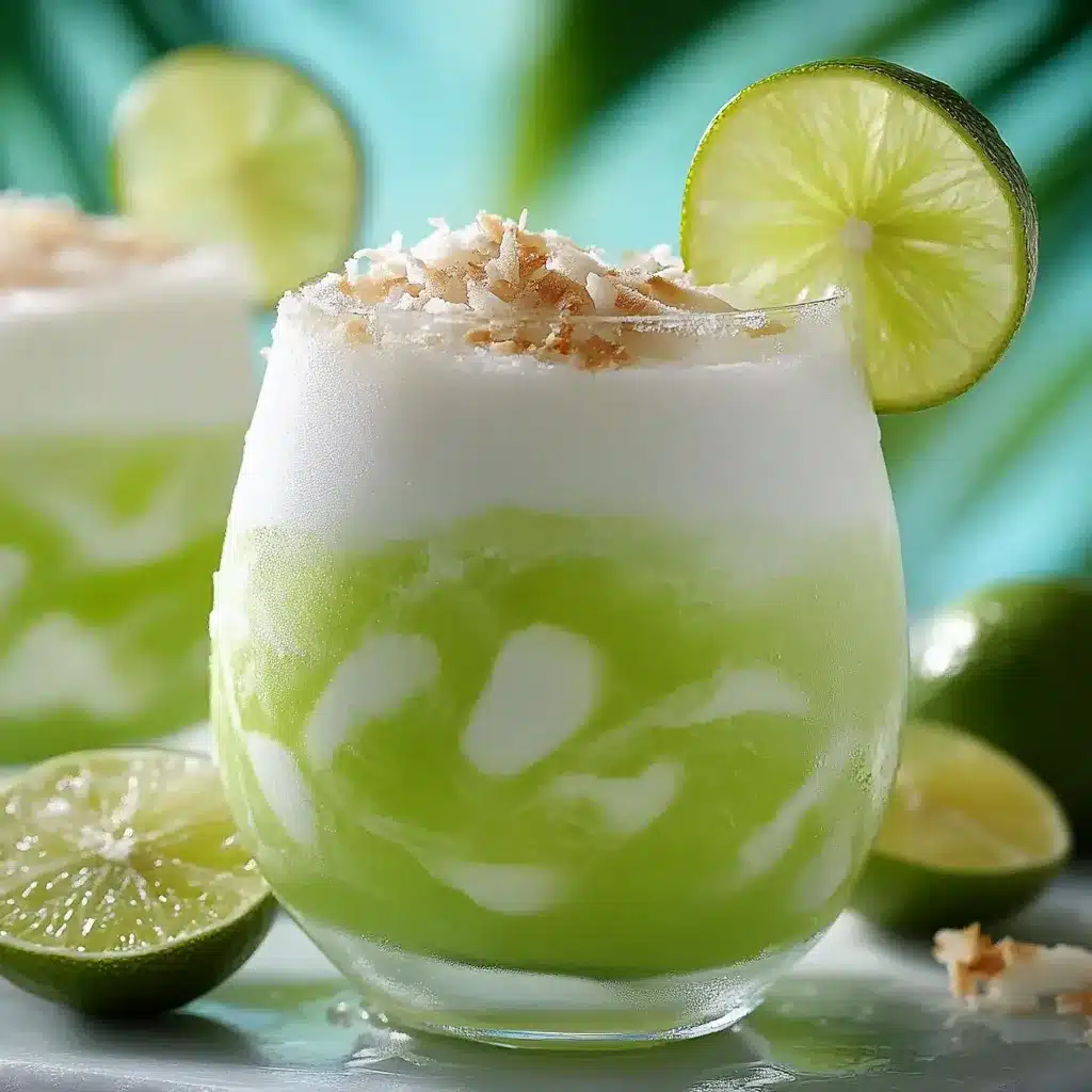 Cocktail coco citron vert