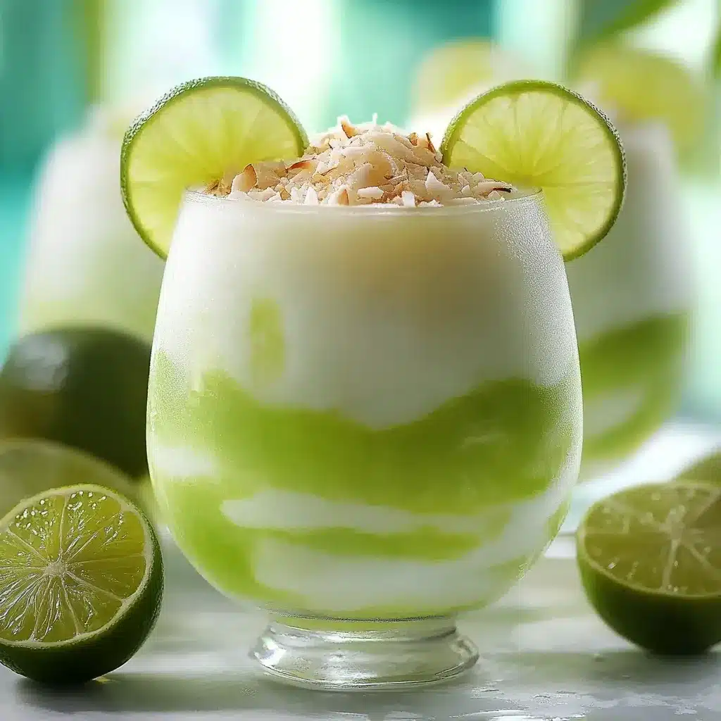 Cocktail au lait de coco et citron