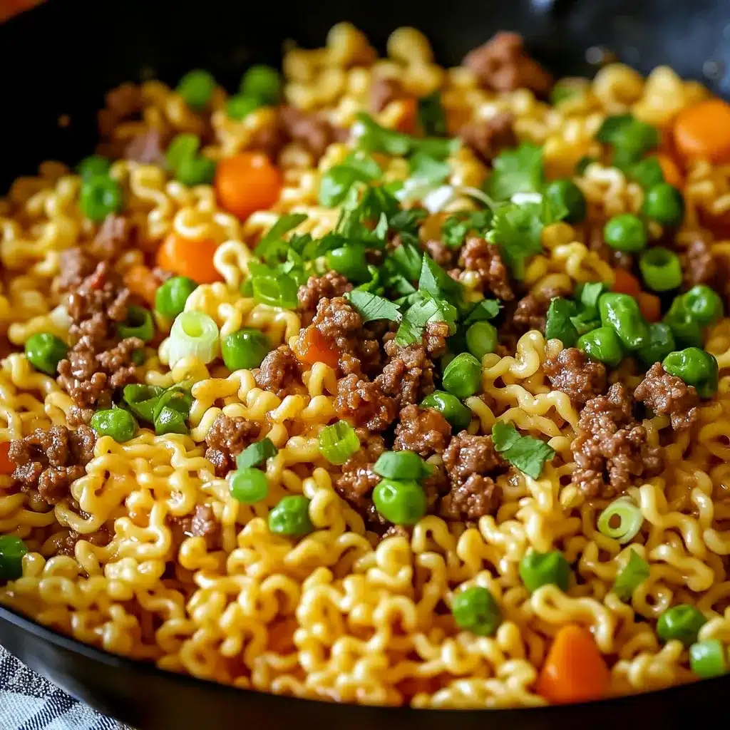 nouilles sautées au bœuf haché