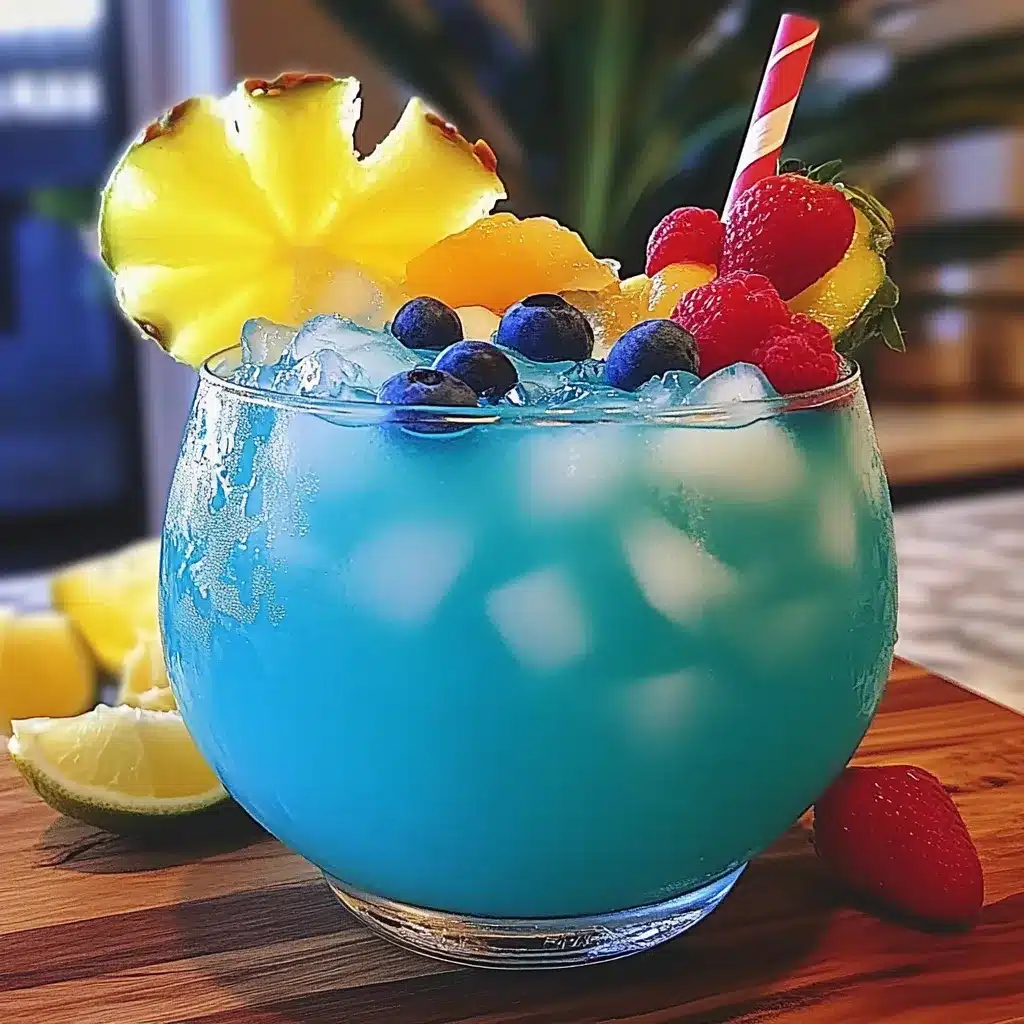 Punch bleu sans alcool