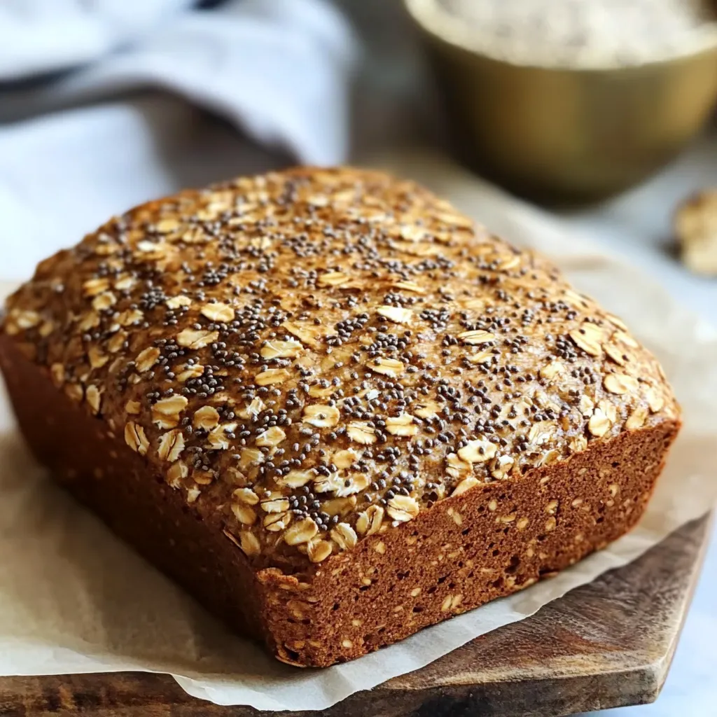pain à l’avoine et chia sans gluten
