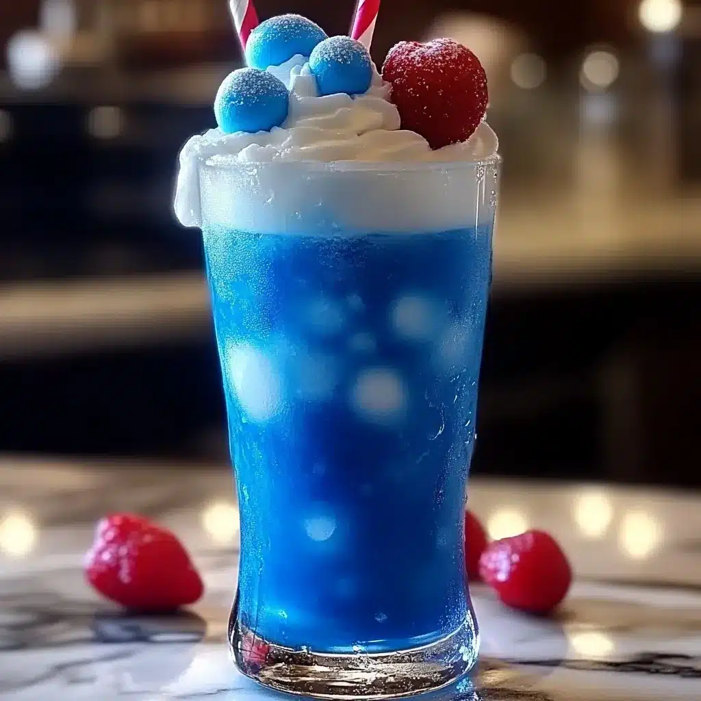 Boisson bleue sans alcool