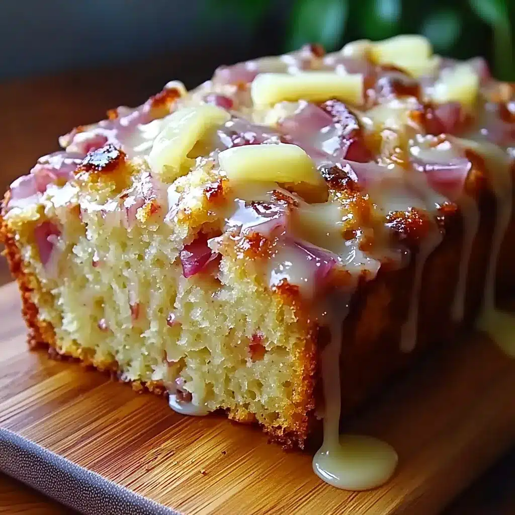 Pain à la Rhubarbe et Citron avec Glaçage