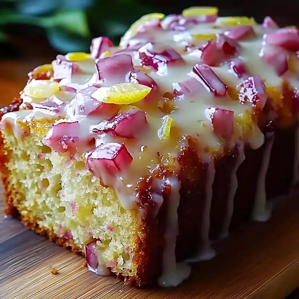 Gâteau rhubarbe citron