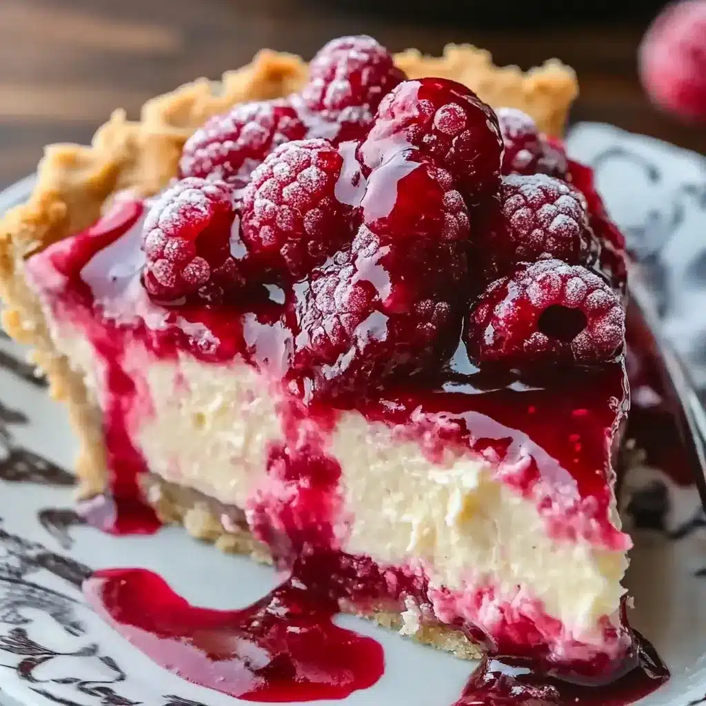 Tarte au Cheesecake Glacé aux Framboises
