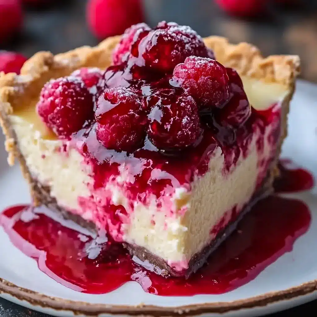 Cheesecake glacé aux framboises