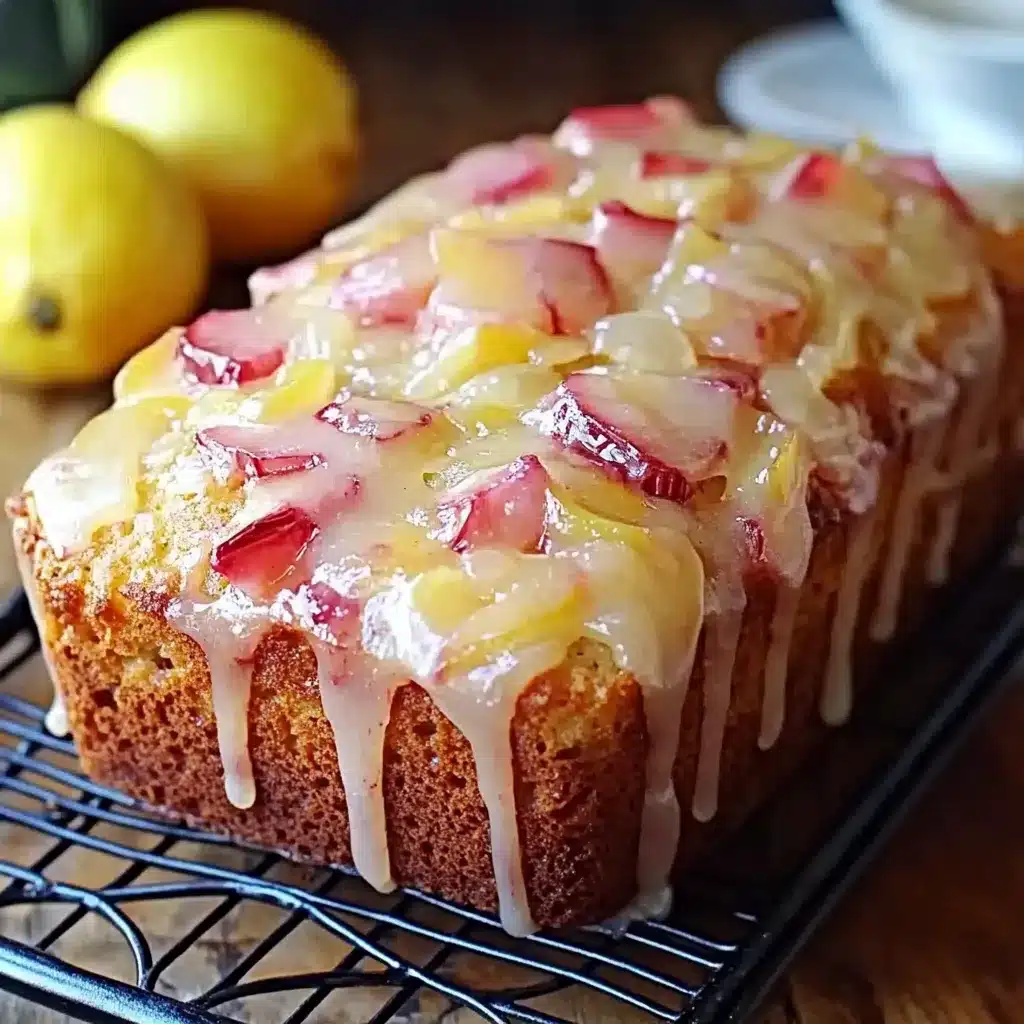 gâteau rhubarbe et citron