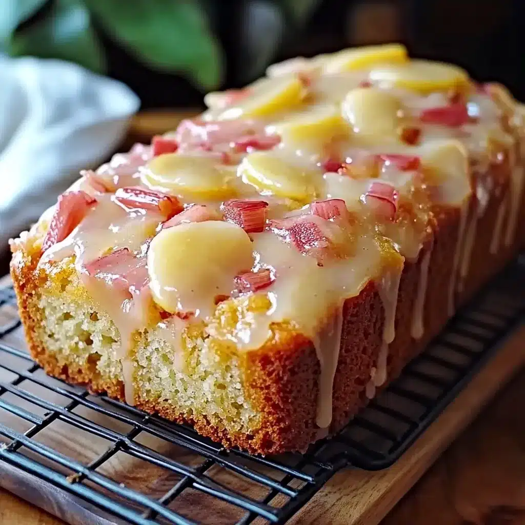 cake rhubarbe citron
