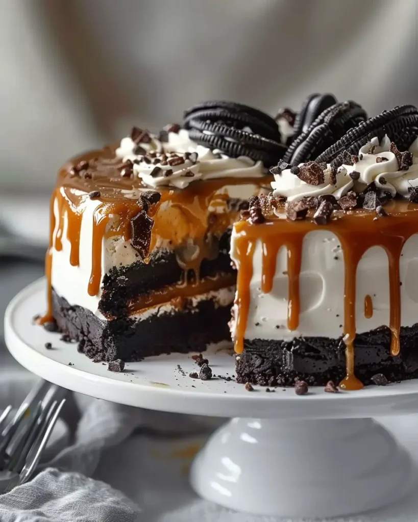 Gâteau Glacé OREO au Caramel Salé